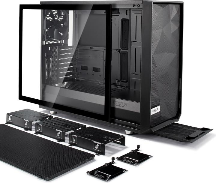 Actual product image Fractal Meshify S2 Black - TG (ATX, mATX, Mini-ITX, E-ATX)