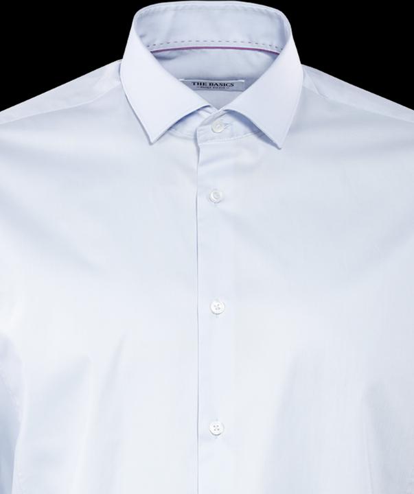Actual product image The Basics Hemd Body Fit Hai bügelleicht blue (L)