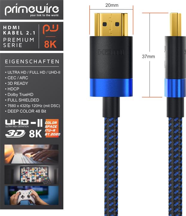 Produktbild Primewire HDMI (Typ A) — HDMI (Typ A) (0.50 m, HDMI)