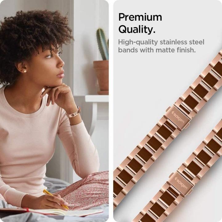 Produktbild Spigen 600WB24982 Smartwatch-Zubehör Band Rosé Edelstahl (Stainless Steel)
