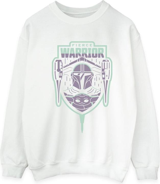 Produktbild Star Wars The Mandalorian Fierce Warrior Patch Sweatshirt (XXL)