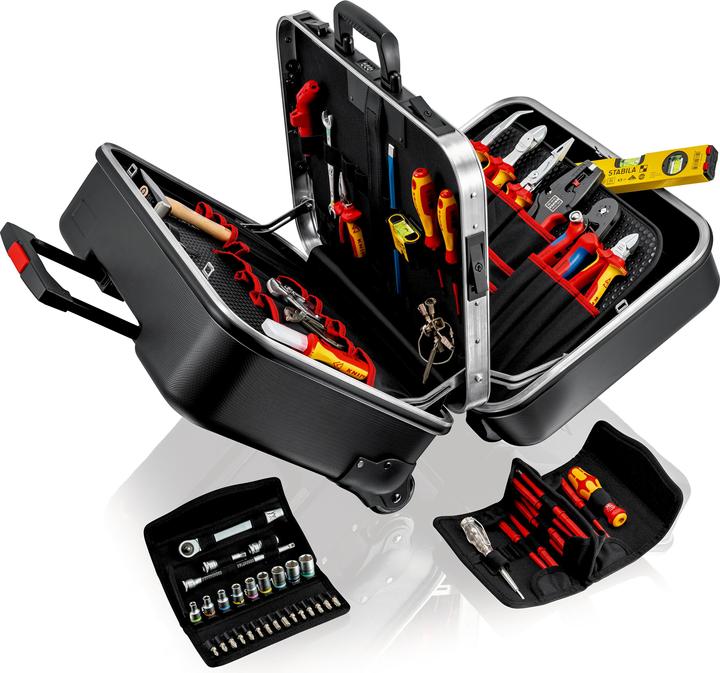 Image du produit Knipex Mallette à outils BIG Twin Move Électro (63 pièces)