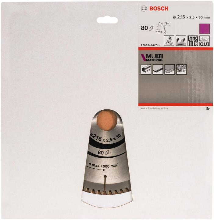Produktbild Bosch Professional Zubehör PRO Multi Material Kreissägeblatt, 216 x 2,5 x 30 mm