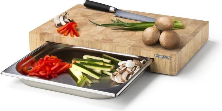 Produktbild Continenta Stirnholz Schneidebrett mit Schublade