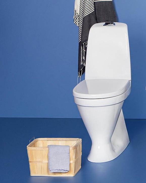 Image du produit Gustavsberg Nautic 1546HF toilet 2/4 L høj model skjult S-lås med åben skyllerand