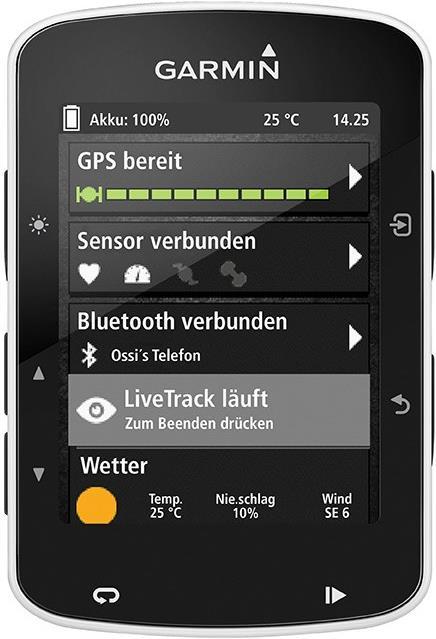 Actual product image Garmin Edge 520 (preloaded basemap (Garmin))
