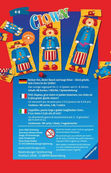 Produktbild Ravensburger Clown (Deutsch, Italienisch, Französisch)