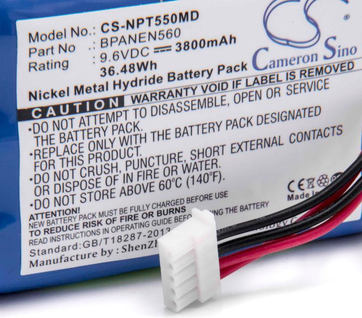 Produktbild XCell Medizintechnik-Akku als Ersatz für BPANEN560, EE090298, M6008-0, 069308 - 3800mAh, 9,6V, NiMH (9.60 V, 3800 mAh)