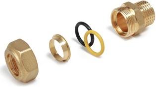 Giacomini COPPER PIPE FITTING R180M 18X3/4MF (Rohrverschraubung)