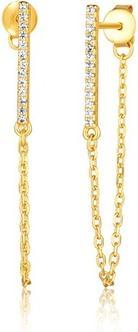 Produktbild JVD - Original gold plated earrings with chains SVLE1990XH2GO00