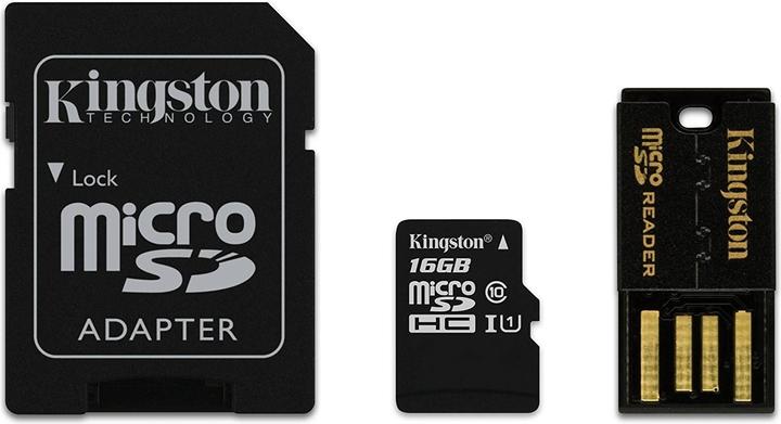 Kingston Kit di mobilità per schede di memoria (16 GB, microSDHC, UHS-I)