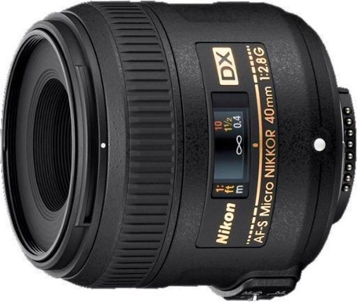 Produktbild Nikon AF-S Nikkor 40mm f/2.8 G DX Micro (Nikon DX, APS-C / DX)