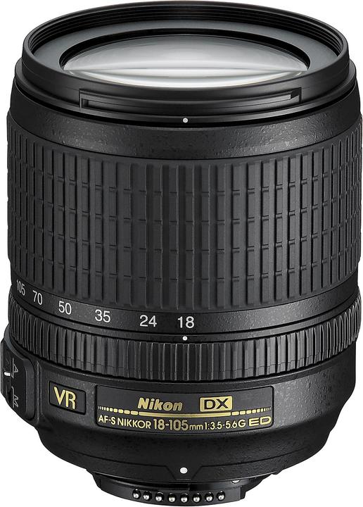 Image du produit Nikon AF-S DX 18-105mm f/3.5-5.6G (UE) (Nikon DX, APS-C / DX)