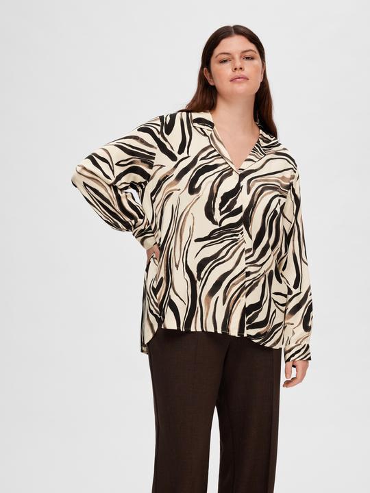 Produktbild Selected Femme Satin Print Hemd (36)