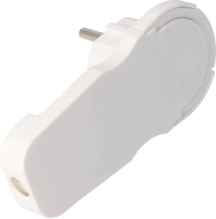 Image du produit AccuCell Fiche plate Schuko extra plate blanche Fiche coudée Schuko