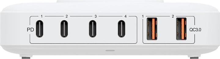 Immagine prodotto 3MK Hyper Charger PowerMax 100W 4xUSB-C + 2xUSB-A stacja ładująca z ład. indukcyjną QC+PD (100 W)