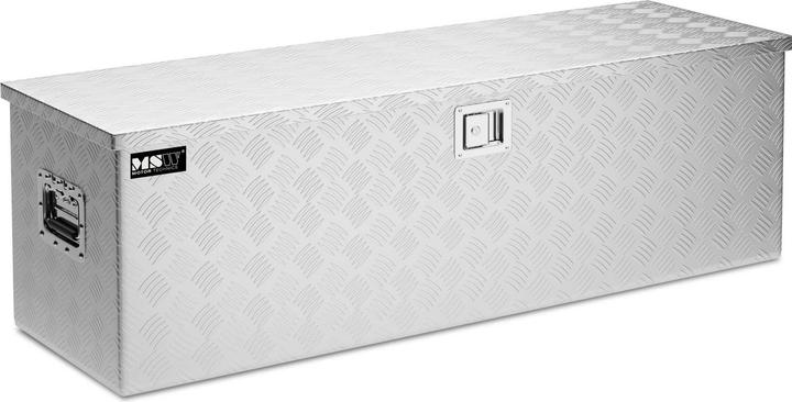 Produktbild MSW Alubox Riffelblech Alukiste Truckbox Werkzeugbox Transportkiste Deichselbox 150L (1 Teile)