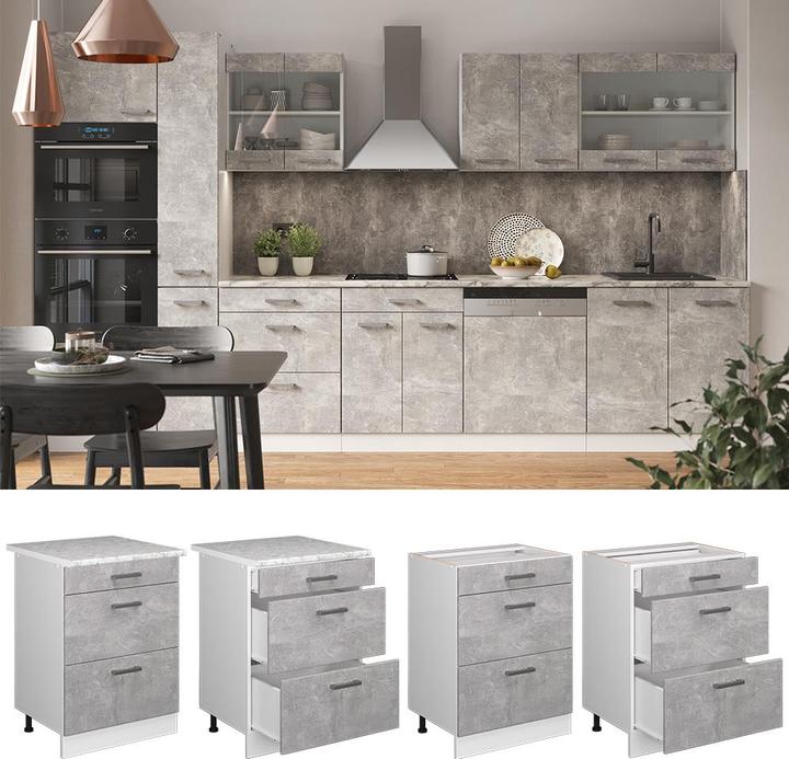 Produktbild Vicco Schubladenunterschrank R-Line (60 x 60 x 81.5 cm)