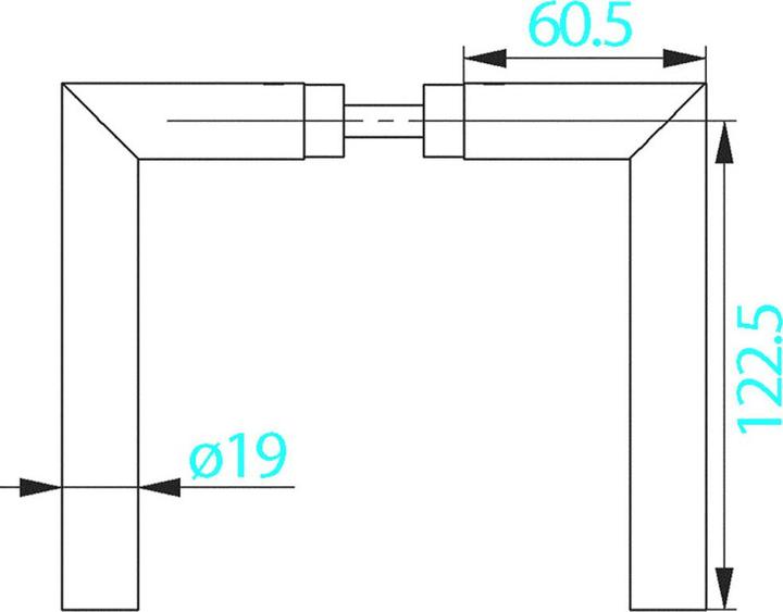 Actual product image Amf Door handle 424 (1 pcs.)