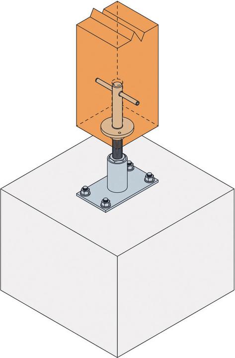 Image du produit Simpson Sst Pieds de support type PGS (Pied de support, 1 pcs)