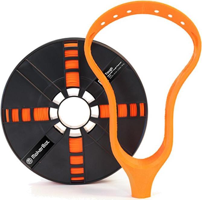 Actual product image Makerbot 1.75mm, Tough-PLA, s-orange, 0.9kg (Though PLA, 1.75 mm, 900 g, Orange)
