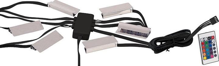 Produktbild Lunartec 4er-Set LED-Glasbodenbeleuchtung