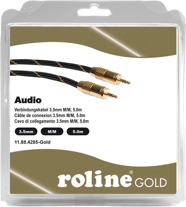 Image du produit Roline Audio GOLD 3.5mm - 3.5mm (5 m, Jack 3,5 mm (AUX))