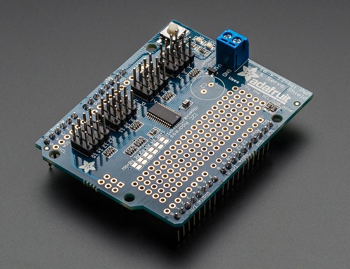 Actual product image Adafruit 16-Channel 12-bit PWM/Servo Shield I2C interface (Shield)