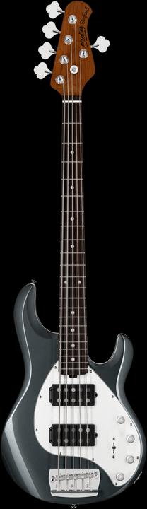 Actual product image Bassgitarre, StingRay RAY35HH, 5-Saiter, Charcoal Frost (Electric guitar)