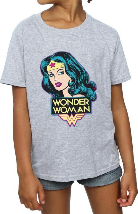 Produktbild Wonder Woman Mädchen Kopf TShirt (152, 158)