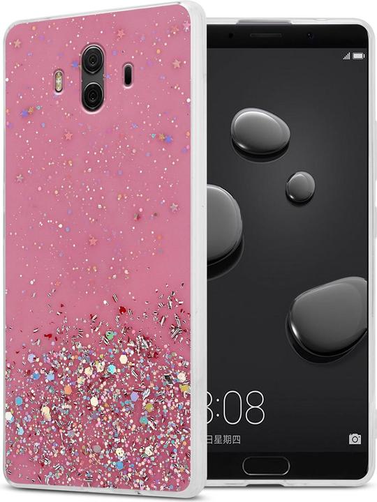 Pink with glitter