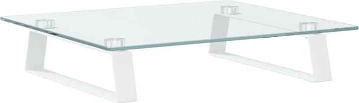Actual product image VidaXL Monitor stand white 40x35x8 cm tempered glass and