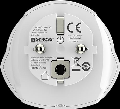 Produktbild Skross Länderstecker World to Europe
