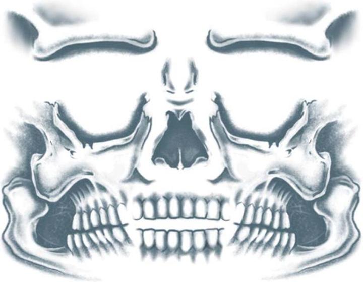 Immagine prodotto Chaks Tatuaggio adesivo teschio faccia zombie ragazzo
