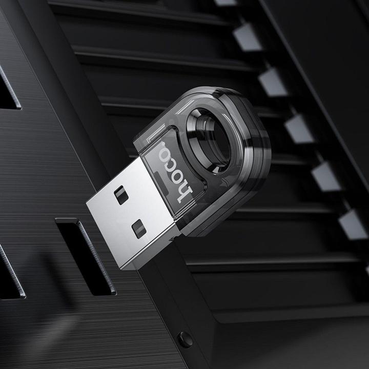 Produktbild Hoco Cable adapter USB A bluetooth UA28 transparent black (Sender & Empfänger)