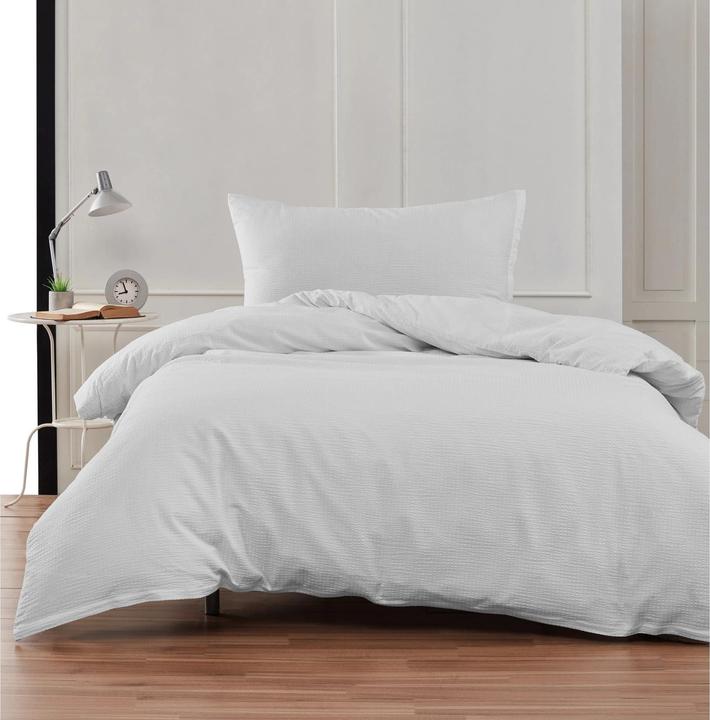 Actual product image Flair Seersucker Uni (Bedding set, 160 x 210 cm, 50 x 70 cm)