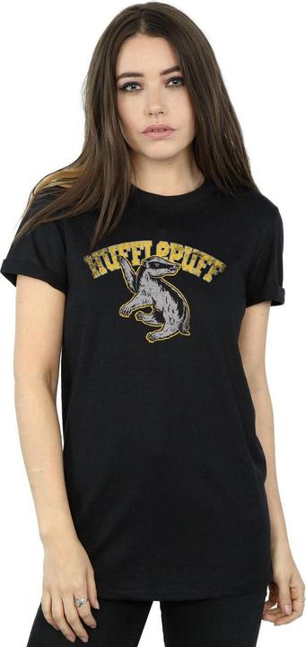 Image du produit Femme/Les femmes Hufflepuff Coton Boyfriend T-Shirt (XL)