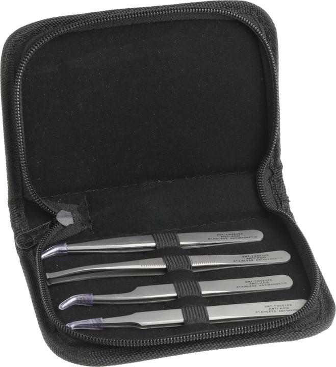 Actual product image Rs Pro 4 piece SMT tweezer set,120mm L
