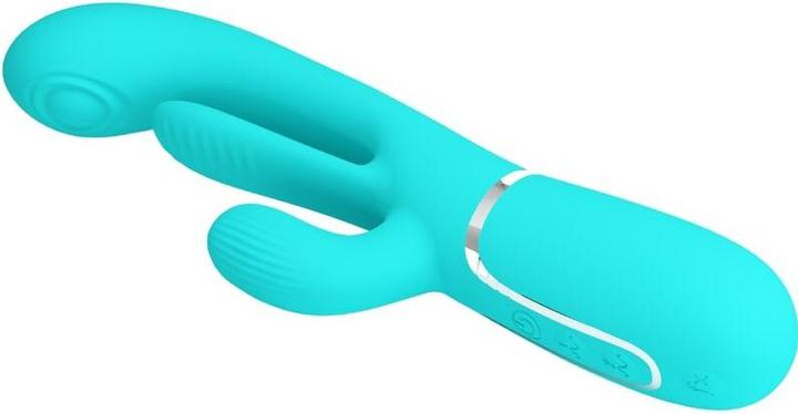 Actual product image Pretty Love - Shania Triple Rabbit Multifunktionsvibrator 3 In 1 Blau