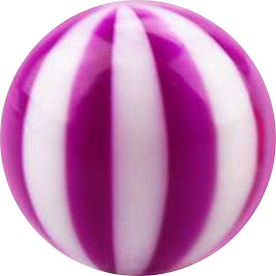 Star Piercing Micro Kugel mit Twistet violett (Acryl, ohne Messing)