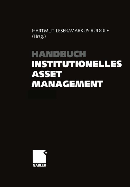 Actual product image Handbuch Institutionelles Asset Management (German, Hartmut Reader, Markus Rudolf, 2014)