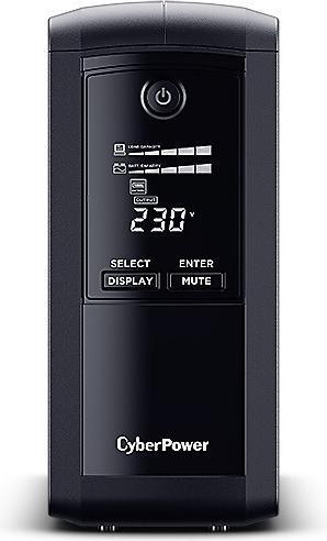 Actual product image Cyberpower Tracer III VP1000ELCD-FR - Line Interactive - 1000 VA - 550 W - Sine - (1000 VA, 550 W, Line-interactive UPS)