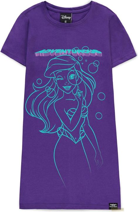 Difuzed Disney Fearless Princess (Kids) - Ariel Girls Short Sleeved T-shirt Dress - 134/140 (134)