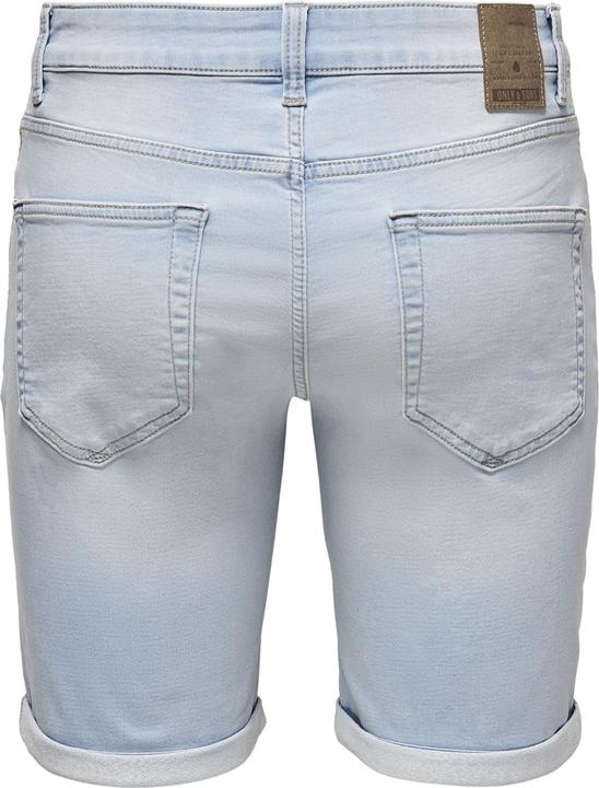 Actual product image Only & Sons ONSPly Life Blue Jog Jean Shorts (XS)