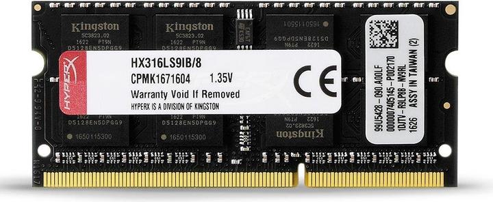 Produktbild HyperX Impact (1 x 8GB, 1600 MHz, DDR3L-RAM, SO-DIMM)