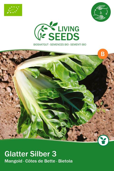 Produktbild Living Seeds Mangold, Glatter Silber 3 (Gemüsesamen)