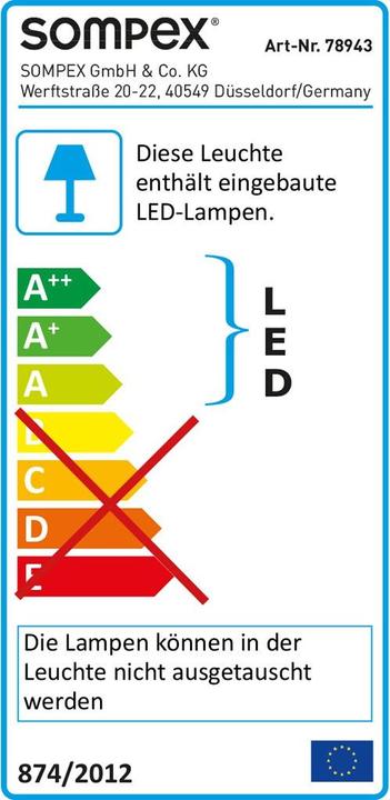 Label énergétique Sompex Deluxe (1080 lm)