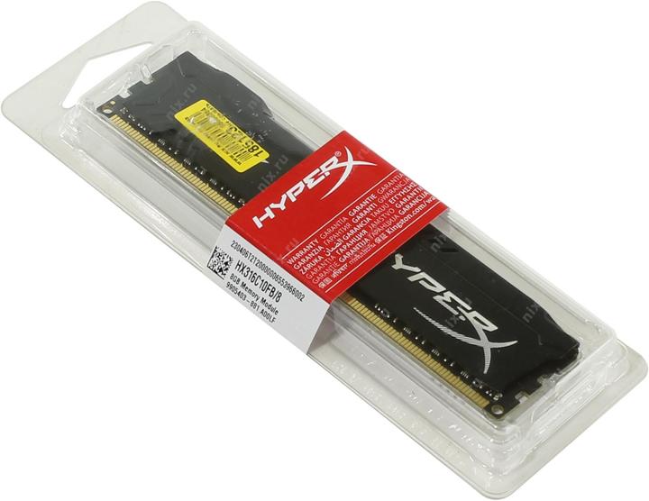 Produktbild HyperX Fury (1 x 8GB, 1600 MHz, DDR3-RAM, DIMM)