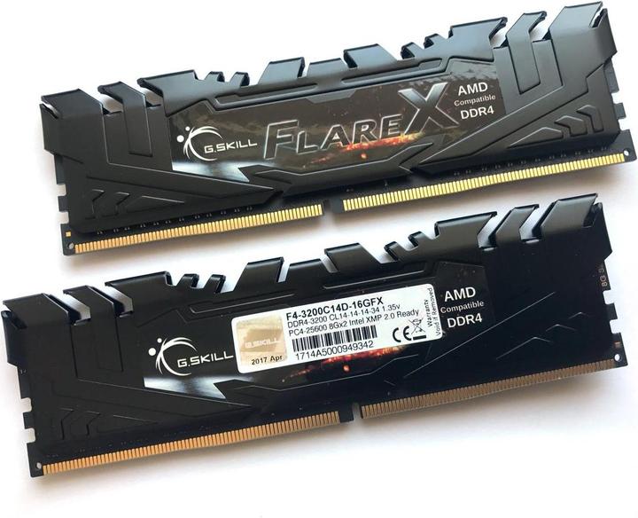 Produktbild G.Skill Flare X (2 x 8GB, 3200 MHz, DDR4-RAM, DIMM)