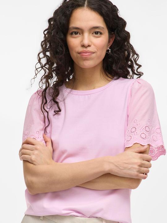 Image du produit Vila VICELIANA Rundhals Oberteil mit kurzen Ärmeln (S)